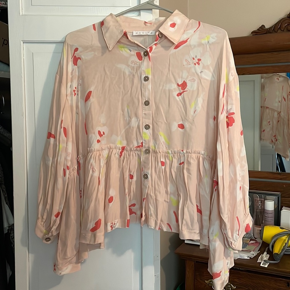 Pink Cropped blouse
